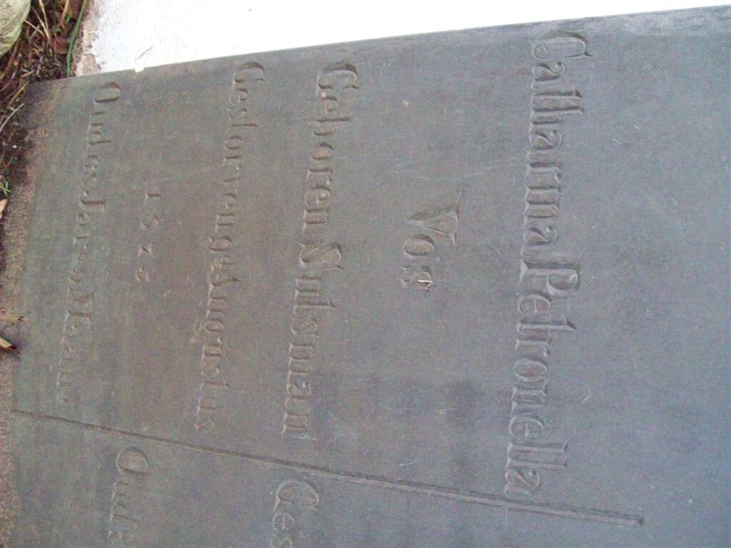 VOS Catharina Petronella nee SUTSMAN -1875