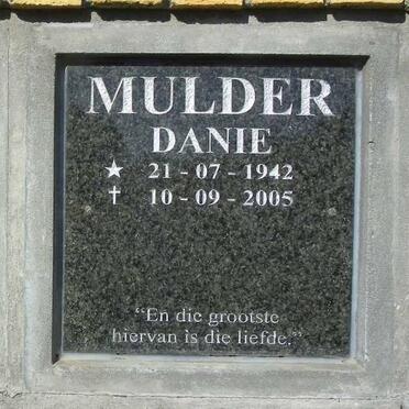 MULDER Danie 1942-2005