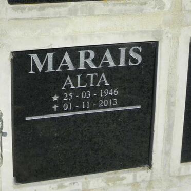 MARAIS Alta 1946-2013