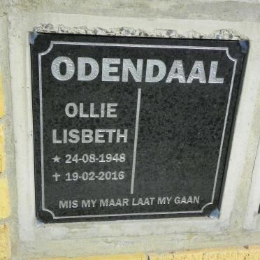 ODENDAAL Ollie Lisbeth 1948-2016