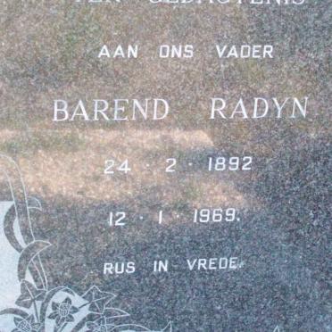 RADYN Barend 1892-1969