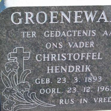 GROENEWALD Christoffel Hendrik 1893-1963