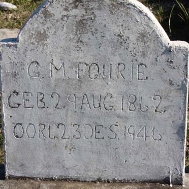 FOURIE C.M. 1862-1946