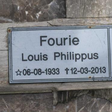 FOURIE Louis Philippus 1933-2013