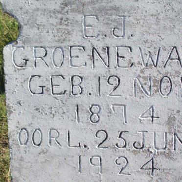 GROENEWALD E.J. 1874-1924