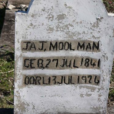 MOOLMAN J.A.J. 1841-1926