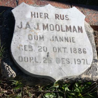 MOOLMAN J.A.J. 1886-1971