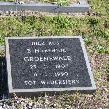 GROENEWALD B.H. 1907-1990