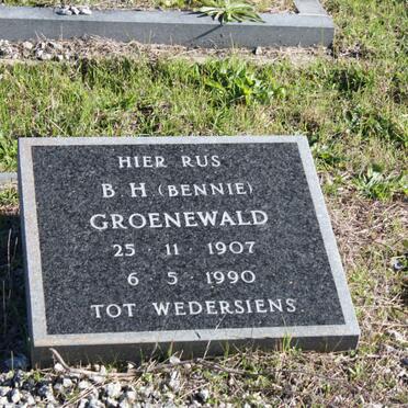 GROENEWALD B.H. 1907-1990