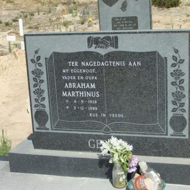 GE? Abraham Marthinus 1926-1989