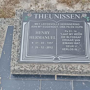 THEUNISSEN Henry Hermanuel 1957-2012