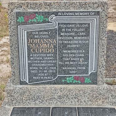 CUPIDO Johanna 1926-2013