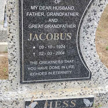 HESS Jacobus 1924-2004