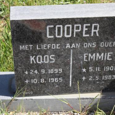 COOPER Koos 1899-1965 &amp; Emmie 1901-1983