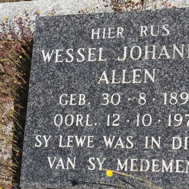 ALLEN Wessel Johannes 1893-1975