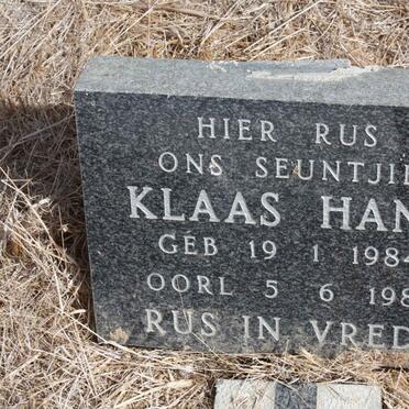 HANS Klaas 1984-1985