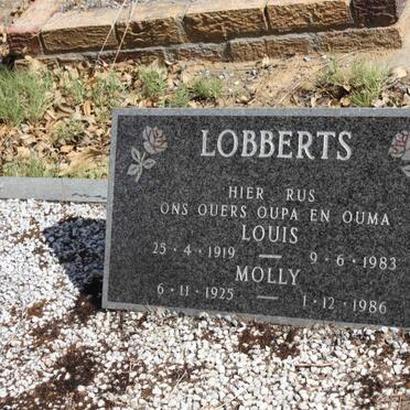 LOBBERTS Louis 1919-1983 &amp; Molly 1925-1986