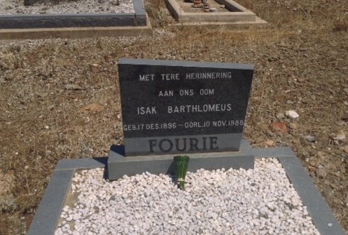 FOURIE Isak Barthlomeus 1896-1988