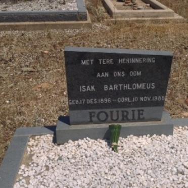 FOURIE Isak Barthlomeus 1896-1988