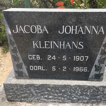 KLEINHANS Jacoba Johanna 1907-1966