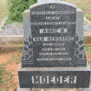 RENSBURG Annie M., van nee JOHNSON 1885-1944
