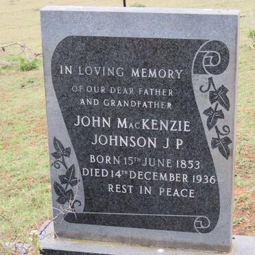 JOHNSON John MacKenzie 1853-1936