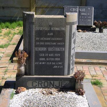 CRONJE Hendrik Oosthuizen 1929-1968