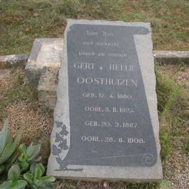 OOSTHUIZEN Gert 1860-1927 &amp; Hellie 1867-1908