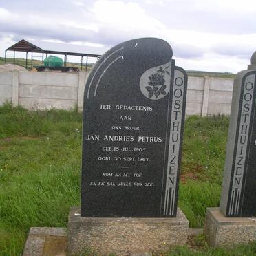 OOSTHUIZEN Jan Andries Petrus 1905-1967