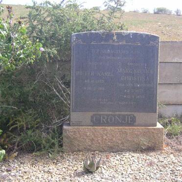 CRONJE Pieter Karel 1873-1918 &amp; Margaretha Christina VAN RENSBURG 1877-1954