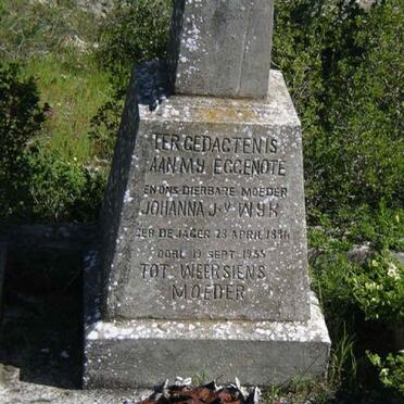 WYK Johanna, v. neé DE JAGER 1884-1955