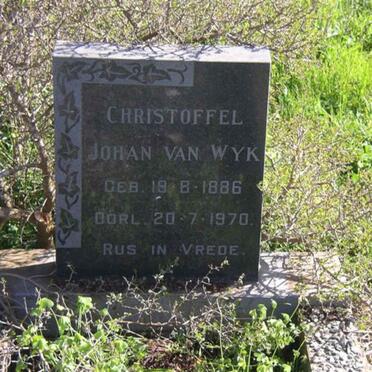 WYK Christoffel Johan, van 1886-1970
