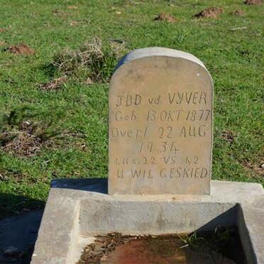 VYVER J.B.D., v.d. 1877-1934