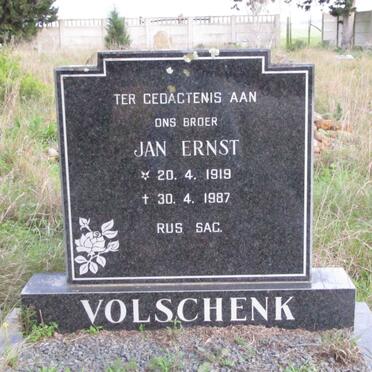 VOLSCHENK Jan Ernst 1919-1987
