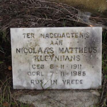 KLEYNHANS Nicolaas Mattheus 1911-1985