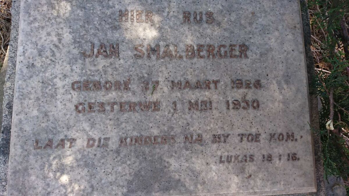 SMALBERGER Jan 1926-1930