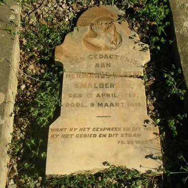 SMALBERGER Hermanus Barend 1910-1919