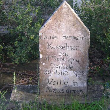 KASSELMAN Daniel Hermanus  1909-1922