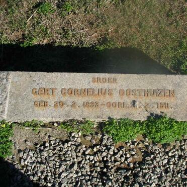 OOSTHUIZEN Gert Cornelius 1893-1911