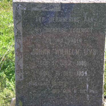 UYS Johan Wilhelm  1880-1954