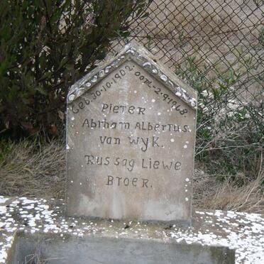 WYK Pieter Abrham Albertus, van 1902-1968