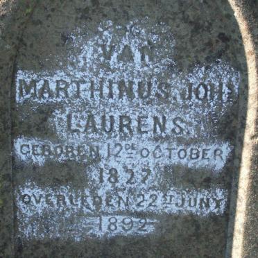 LAURENS Marthinus Joh.s 1827-1892