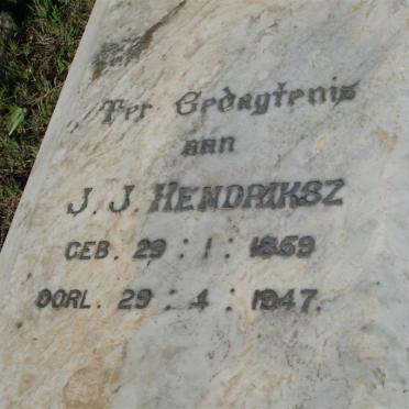 HENDRIKSZ J.J. 1859-1947