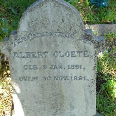 CLOETE Albert 1891-1891