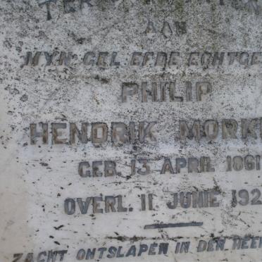 MORKEL Philip Hendrik 1861-1924