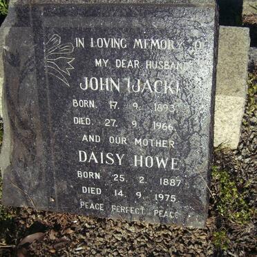 ? John 1893-1966 &amp; Daisy Howe 1887-1975