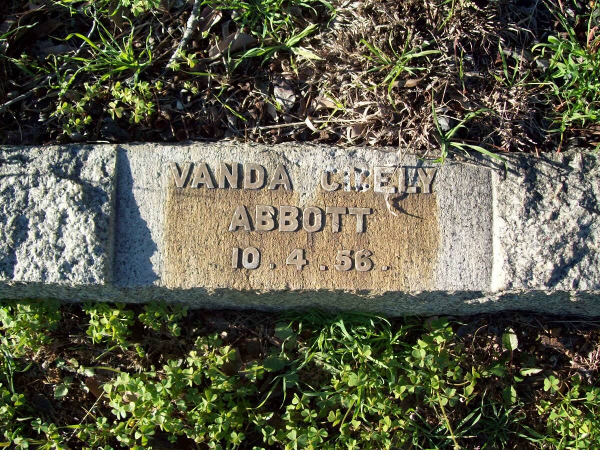 ABBOTT Vanda Cicely -1956