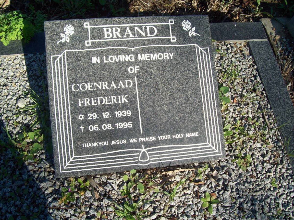BRAND Coenraad Frederik 1939-1995