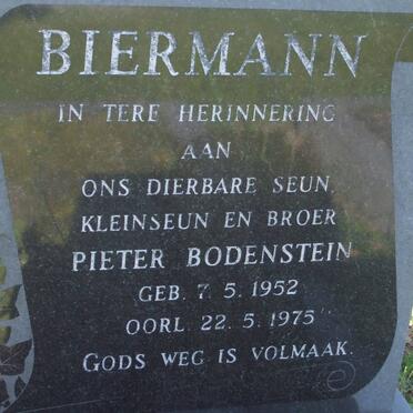 BIERMAN Pieter Bodenstein 1952-1975