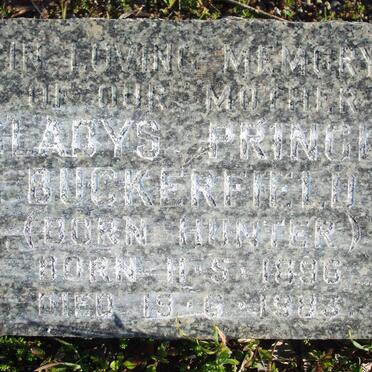 BUCKERFIELD  Gladys Pringle nee HUNTER 1896-1983